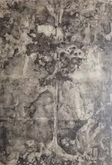 Håkon Bleken, Tre mot lyset, 1973, Kull på papir