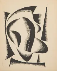 Ludvig Eikaas, Komposisjon*, Litografi