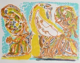 Asger Jorn, Figurkomposisjon, Litografi