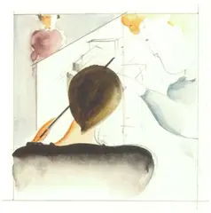 Unterweisung by Oskar Schlemmer, 1932, Watercolor, sold Dec 2000