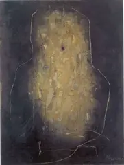 Acheron by Emil Schumacher, 1958, Mixed media, sold Dec 2000