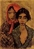 Otto Mueller, Zigeunermappe, 1927, Lithograph printed in colours