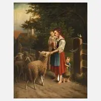 Claus Neupert, Das zahme Schaf, Öl auf Leinwand