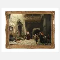 Eduard Schulz-Briesen, "Zur Untersuchung", Öl auf Leinwand