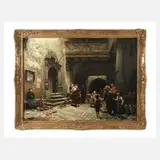 Eduard Schulz-Briesen, "Zur Untersuchung", Öl auf Leinwand