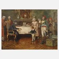 Emmanuel Bachrach-Baree, "Der Letzte seines...", Öl auf Karton