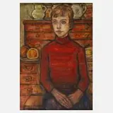 Tina Bauer-Pezellen, Jungenportrait, Mischtechnik
