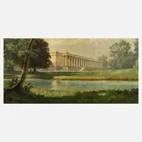 Fritz Bayerlein, "Haus der Deutschen Kunst München", Öl auf Leinwand
