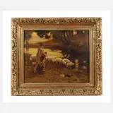 E. Irving Couse, Schäferidyll, Öl auf Leinwand