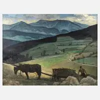 Otto Engelhardt-Kyffhäuser, "Schneegruben ...", Öl auf Leinwand