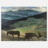 Otto Engelhardt-Kyffhäuser, "Schneegruben ...", Öl auf Leinwand