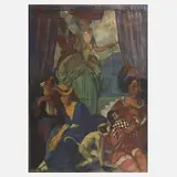 Otto Grassl, Commedia dell’arte, 1915, Mischtechnik