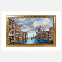 Hartmut Hansen, "Canal Grande" in Venedig, 2004, Öl auf Platte