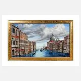 Hartmut Hansen, "Canal Grande" in Venedig, 2004, Öl auf Platte
