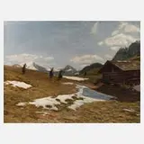 Adolf Helmberger, "Vorfrühling im Bergland", 1919, Öl auf Leinwand