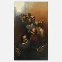 Serge Ivantsov, "Queue [Warteschlange]", 1996, Öl auf Leinwand