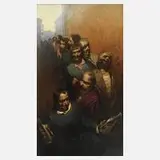 Serge Ivantsov, "Queue [Warteschlange]", 1996, Öl auf Leinwand