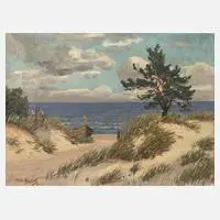 M. H. König, "Dünen bei Ückeritz", Öl auf Leinwand
