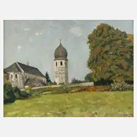 "Kloster auf Frauenchiemsee" by Erich Martin Müller, Öl auf Leinwand, sold Dec 2025