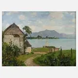 Erich Martin Müller, Am Chiemsee, Öl auf Leinwand