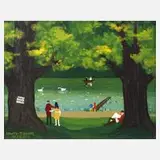 Paul Schultz-Liebisch, Ein stiller Sommertag, 1971, Öl auf Malplatte