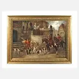 Stephan Sedlacek, der Fuchsjagd, Öl auf Leinwand