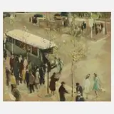 Henry Vincenot, "Paris", Öl auf Malplatte