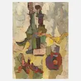 Arnold Fritz, Stillleben, Öl auf Leinwand