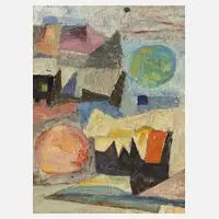 Arnold Fritz, Abstrakte Komposition, Öl auf Leinwand