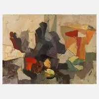 Arnold Fritz, Abstrakte Komposition, Öl auf Leinwand