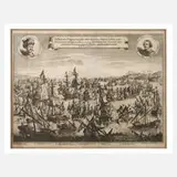 Matthäus Merian, Seeschlachtszene, Kupferstich