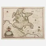 Johannes Janssonius, Kupferstichkarte Insel Rügen, Kupferstich