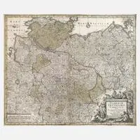 Matthäus Seutter, Karte Norddeutschland, Kupferstich