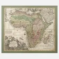 Matthäus Seutter, Karte Afrika, Kupferstich