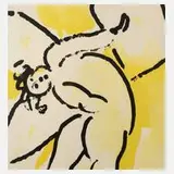 Marc Chagall, "Stürzender Engel", Farblithographie