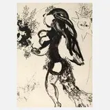 Marc Chagall, "Darbietung", Lithographie