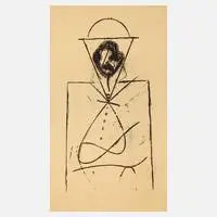 Max Ernst, "Lewis Carroll – La chasse au Snark", Lithographie über Tonplatte auf Velin mit Wasserzeichen "Arches"