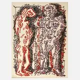 André Masson, "Verführung", Farblithographie