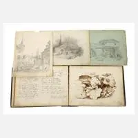 Fritz Lütkemeyer, Skizzenbuch, Zeichnungen