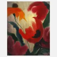 Herbert Paul Beck, "Blüten", Aquarell auf Karton