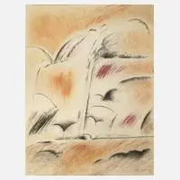Albert Ràfols-Casamada, Abstraktion, Kreiden auf Karton