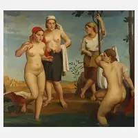 Johannes Beutner, "Ernterast" GDK 1941, Öl auf Leinwand