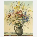 Kurt Geipel, Sommertag, Aquarell und Deckweiß