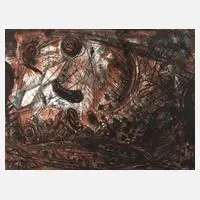 Hubertus Giebe, "le visible et invisible", Lithographie