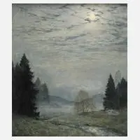 Albert Kunze, "Frühlingsnacht" GDK 1943, 1943, Öl auf Leinwand