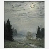 Albert Kunze, "Frühlingsnacht" GDK 1943, 1943, Öl auf Leinwand