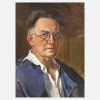 Rudolf Scheffler, Selbstportrait, 1884, Öl auf Malpappe
