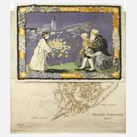 Jugend und Alter by Maximilian Trübe, Farblithographie, sold Dec 2025