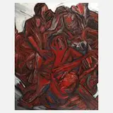 Rolf Kuhrt, "Folie i", Öl auf Platte