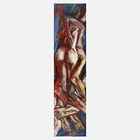 Rolf Kuhrt, "Folie 2", Öl auf Sperrholzplatte